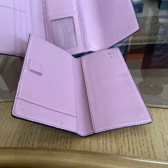 Coach Black and Gray Patterned Wallet - Picture 7 of 7